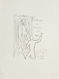 Album Mourlot - Affiche du Festival de Musique de Menton - Essai II