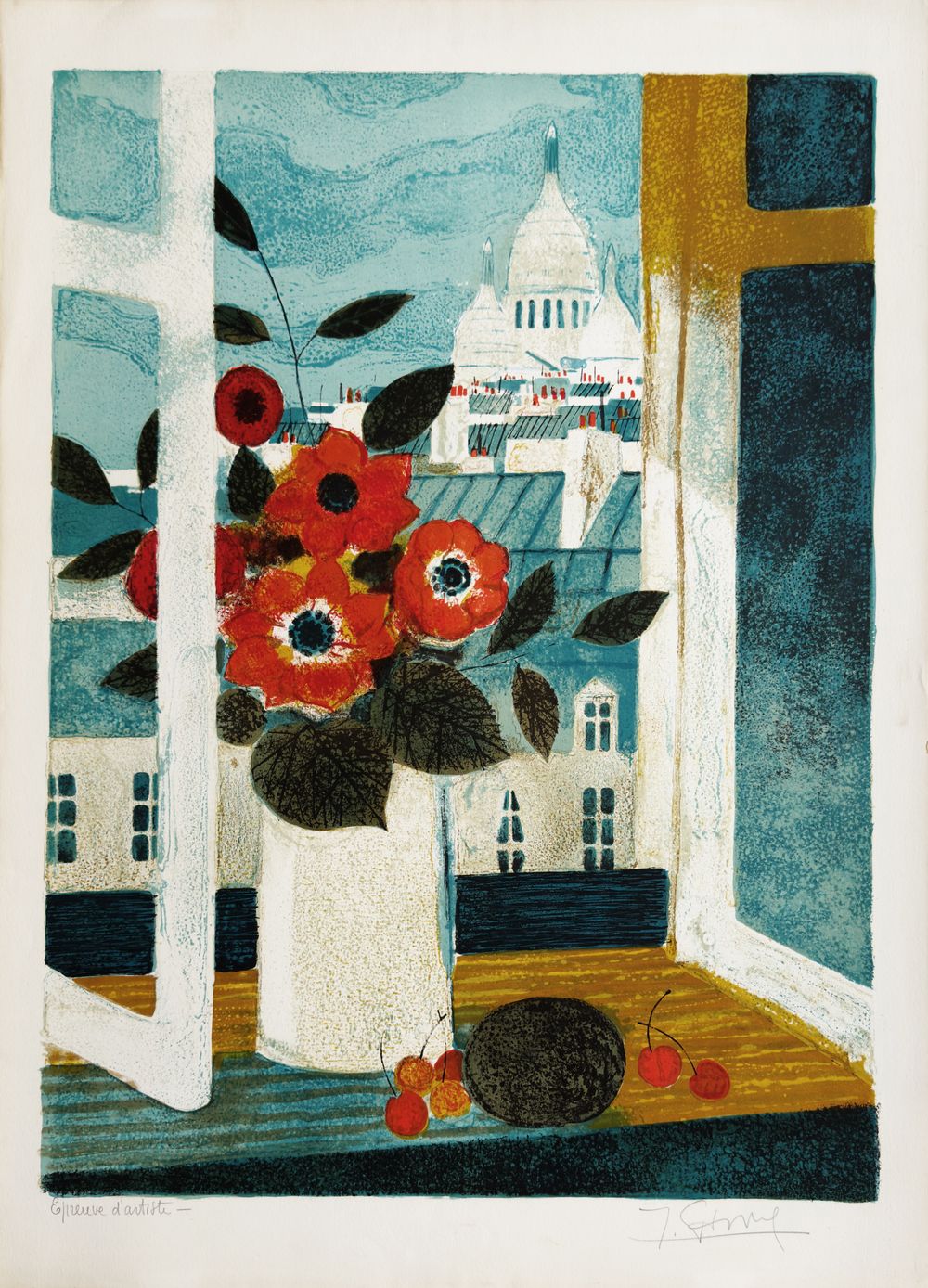 Vue sur le Sacré Coeur de Montmartre I