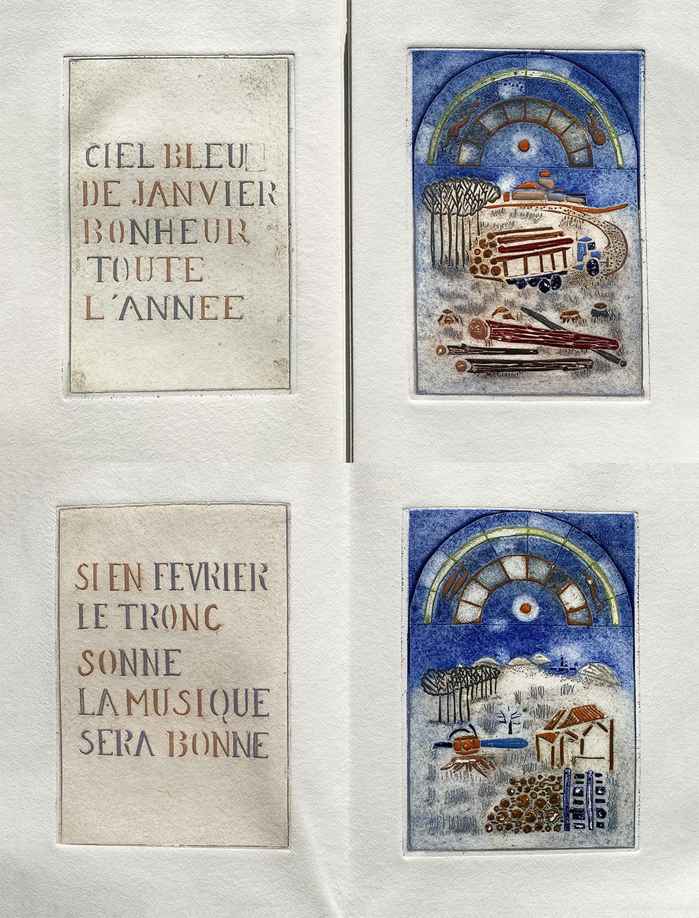 Les Riches heures de Louttre B. (12 gravures)