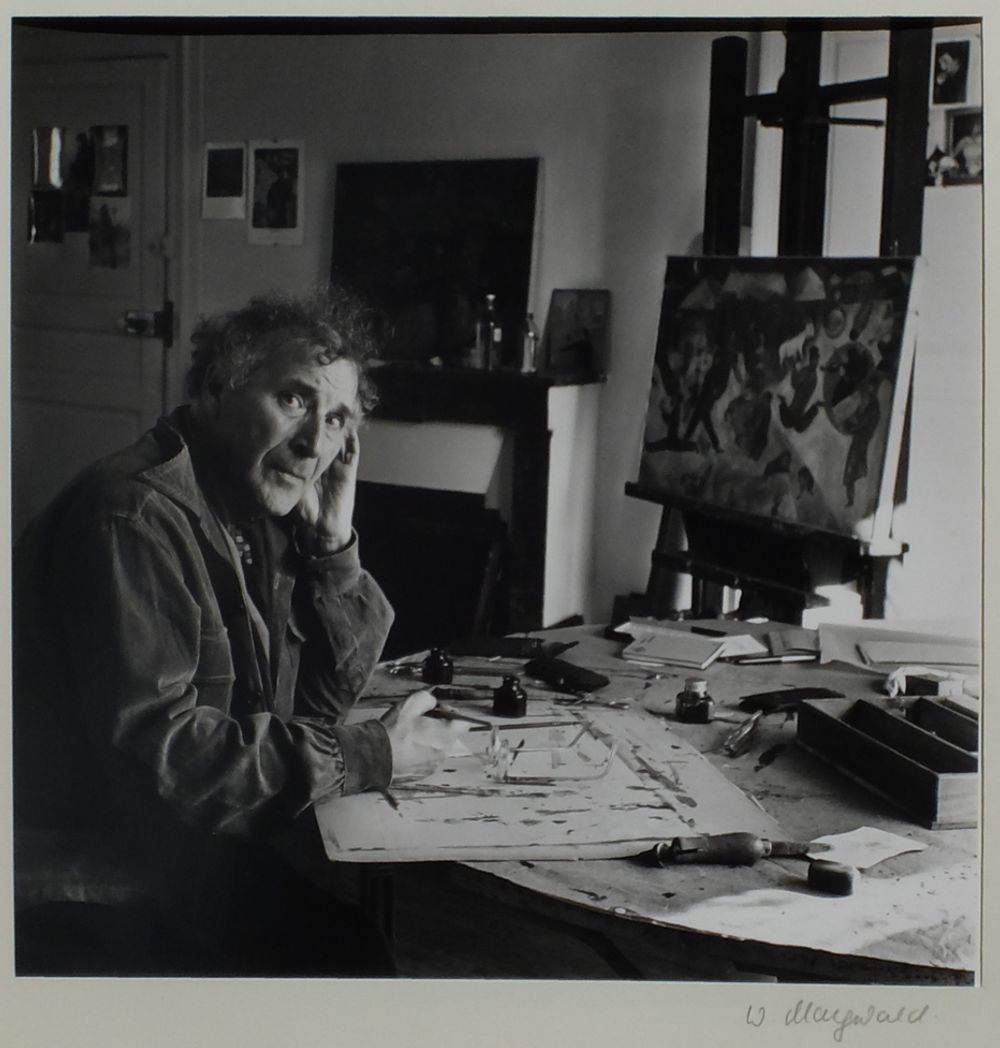 Marc Chagall Orgeval 1948 (dans l'atelier I)