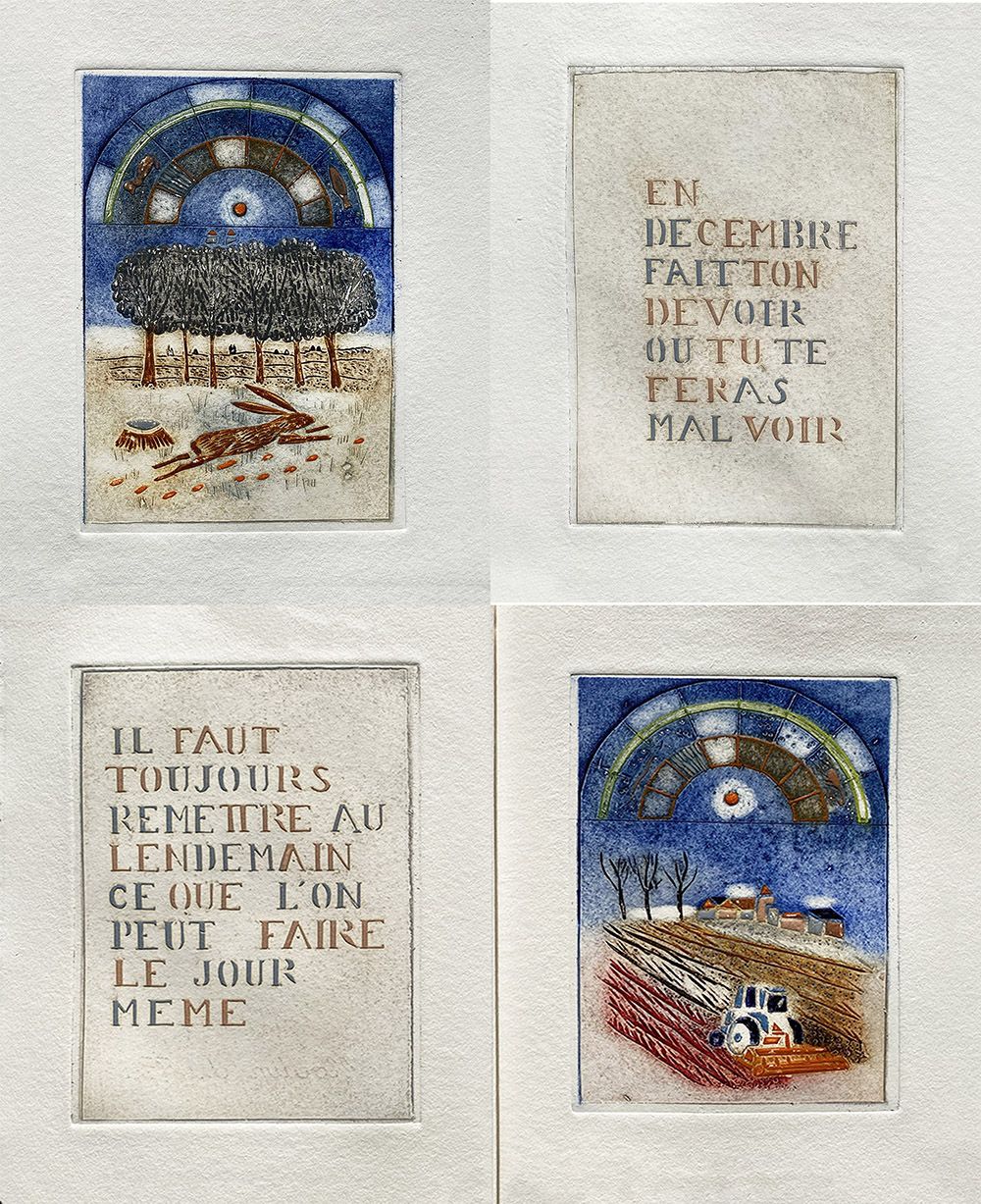 Les Riches heures de Louttre B. (12 gravures)