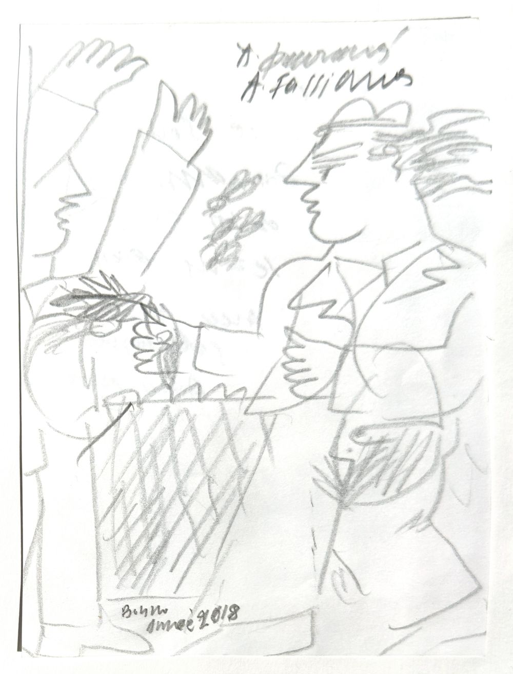 Drawings - L'homme à l'épi