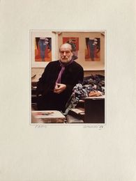 1984 - Corneille dans l'atelier de Michel Cassé