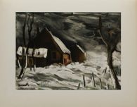 Sauret suite - 1956 - La Maladrerie sous la neige