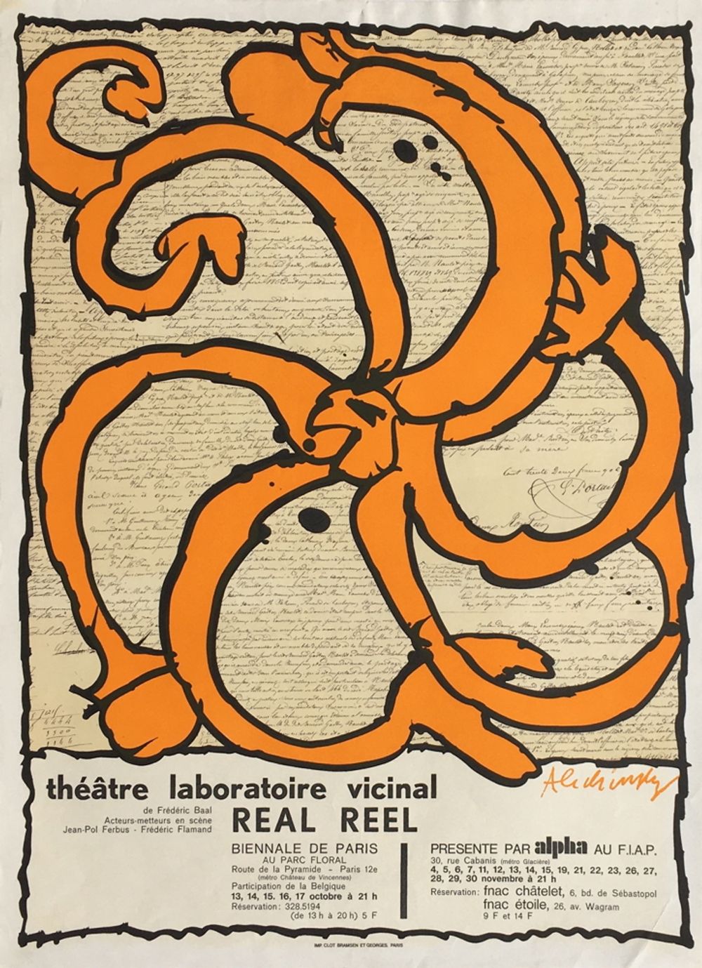 Expo 030 - Biennale de Paris- Théatre Laboratoire Vicinal (orange)