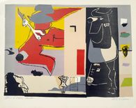 Femme unicorne et taureau