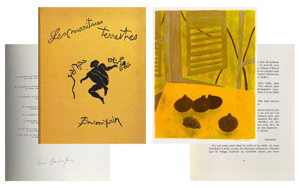 Les Nourritures terrestres (signed frontispice and 30 lithographs)