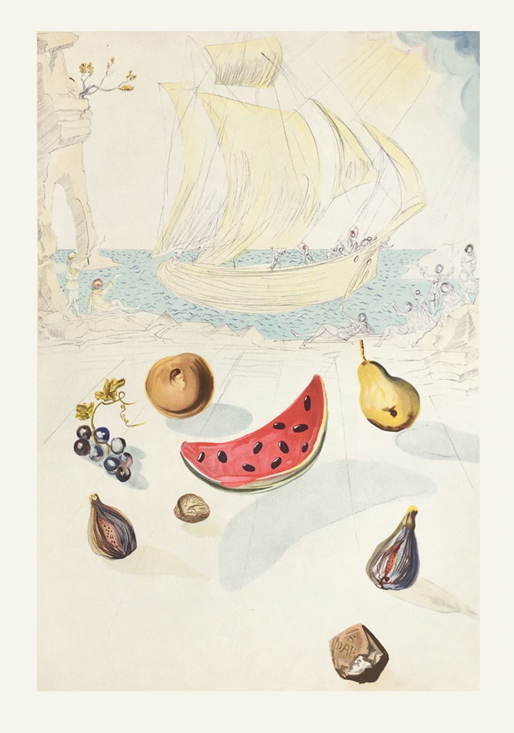 Ship and fruits