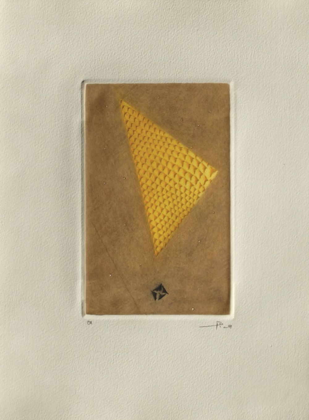 Triangle jaune (grandes marges)