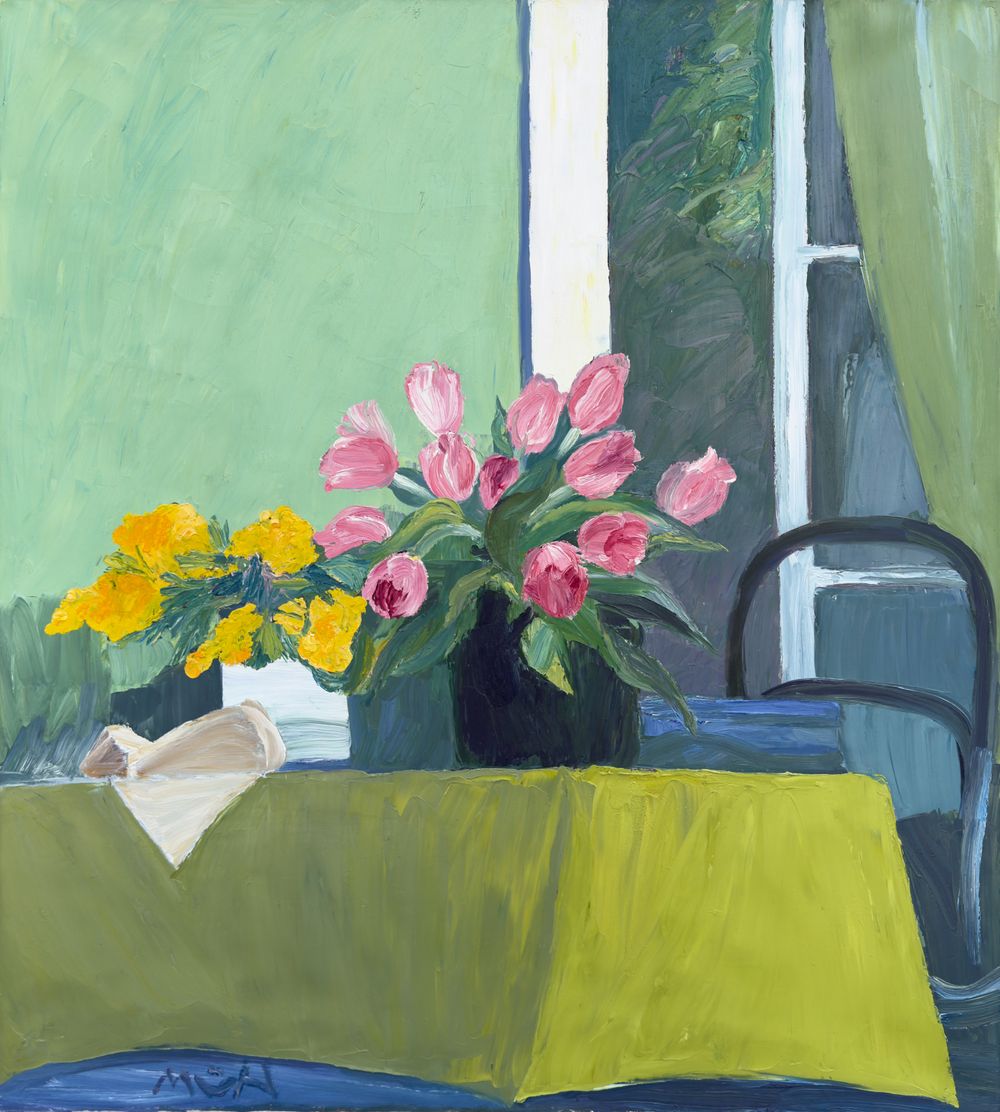 Tulipes et mimosas