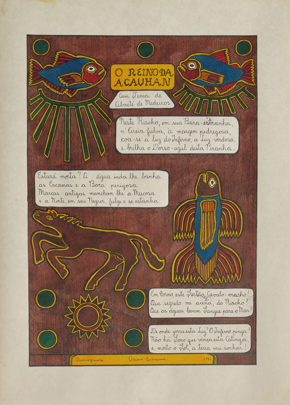 Sonetos de Albano Cervonegro (10 iluminogravura)