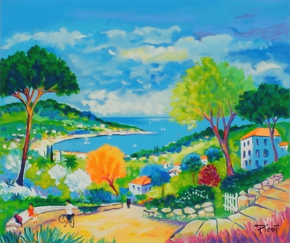 French Riviera - Chemin vers la mer (canvas)