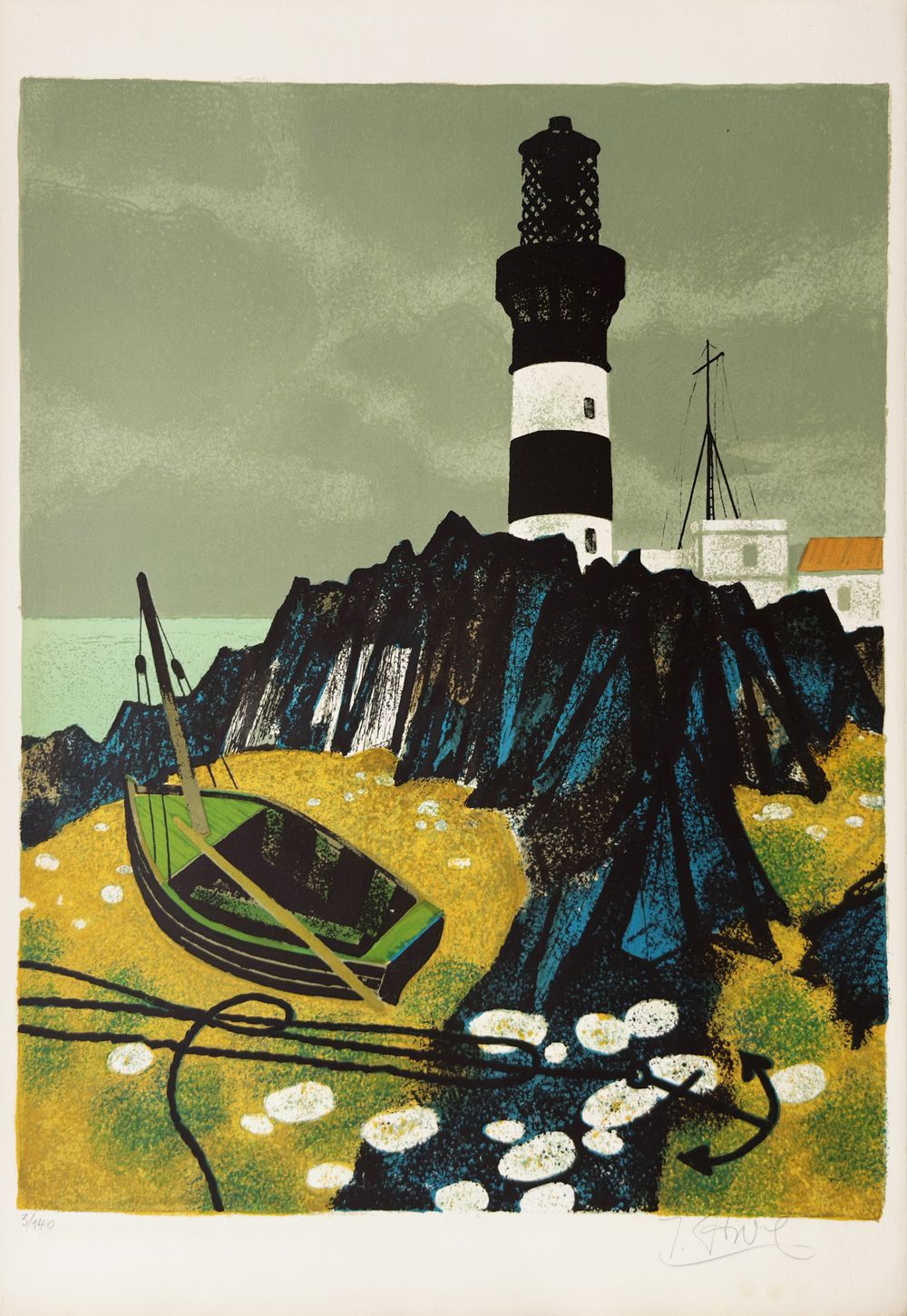 Le phare à marée basse