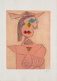 Baj chez Picasso - Femme au chapeau