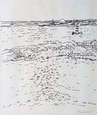 Marée basse en Bretagne