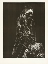 Maternité bleue - état noir