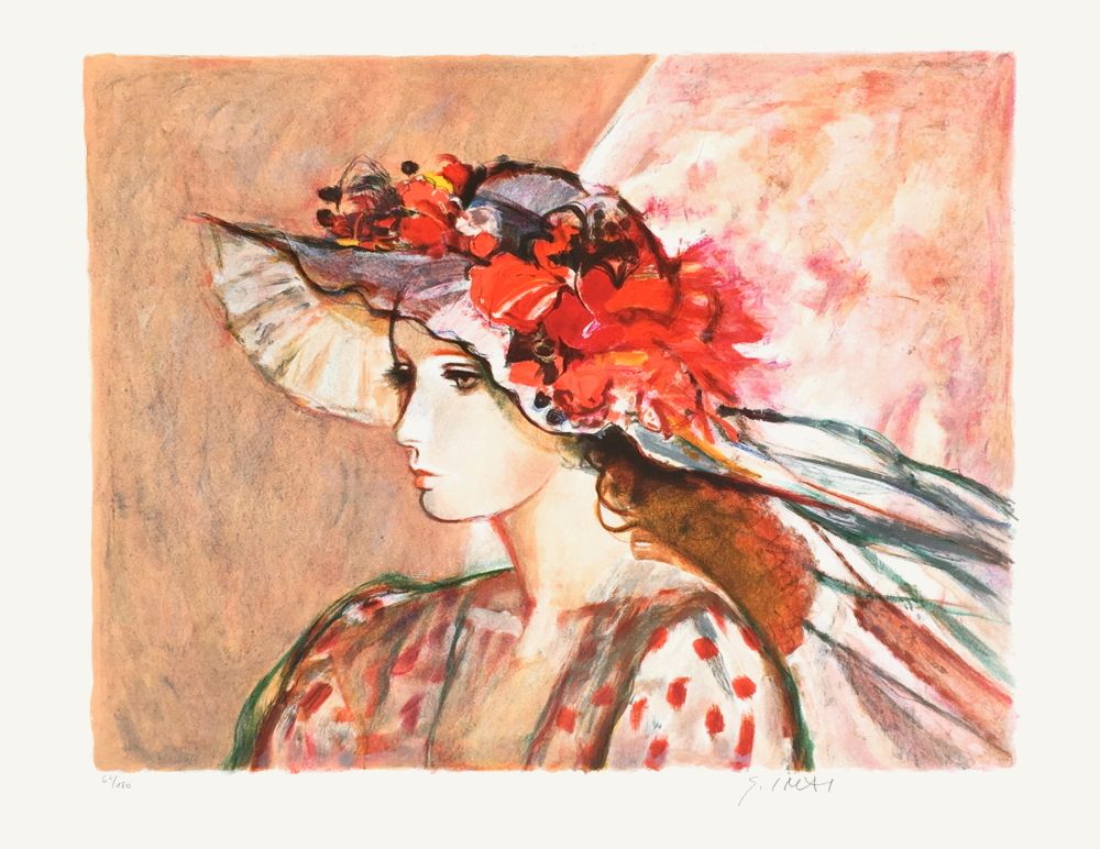 Le chapeau fleuri