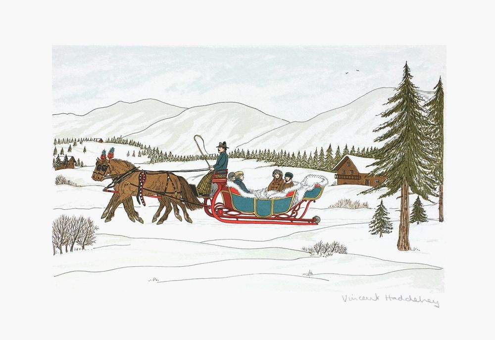 Des chevaux et des hommes : le traineau suisse