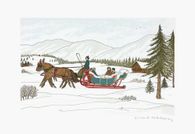 Des chevaux et des hommes : le traineau suisse
