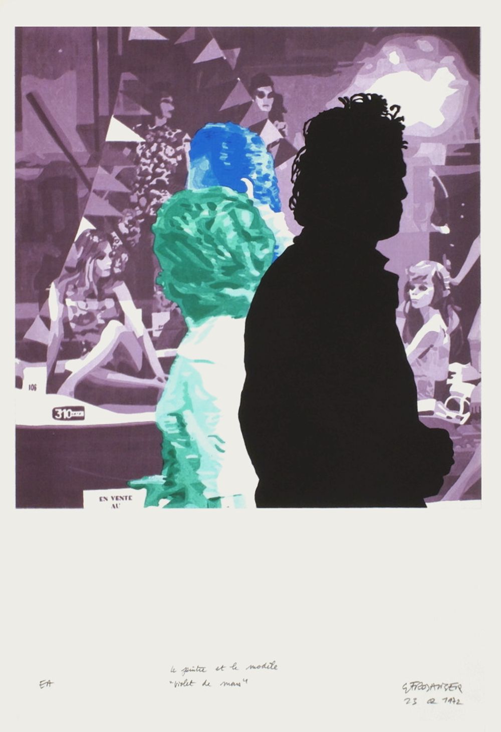 Peintre et modèle : violet de Mars II