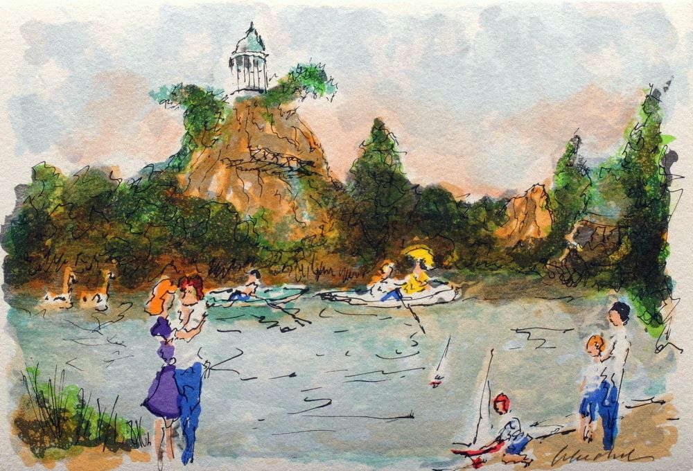 Paris, les amoureux des Buttes-Chaumont