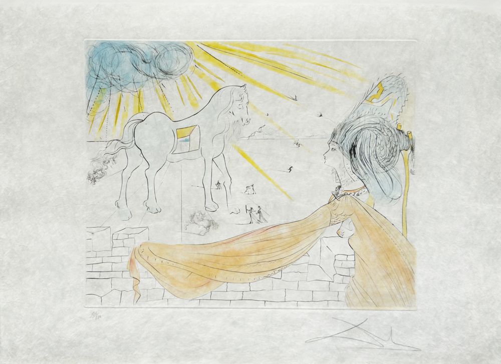 Hélène et le cheval de Troie