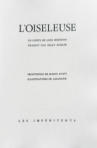 L'Oiseleuse (3 etchings full page + 6 in the text all unsigned) 