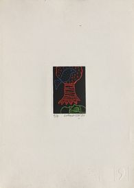1981 - Autoportrait à l'arbre et l'oiseau