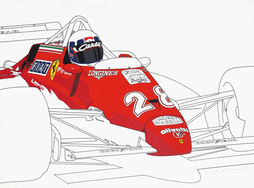 Didier Pironi sur Ferrari F1 1982