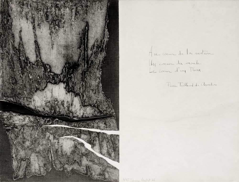 Estampe 52 (avec poème de Pierre Teilhard de Chardin)
