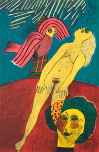 1983 - Femme et oiseau des iles I