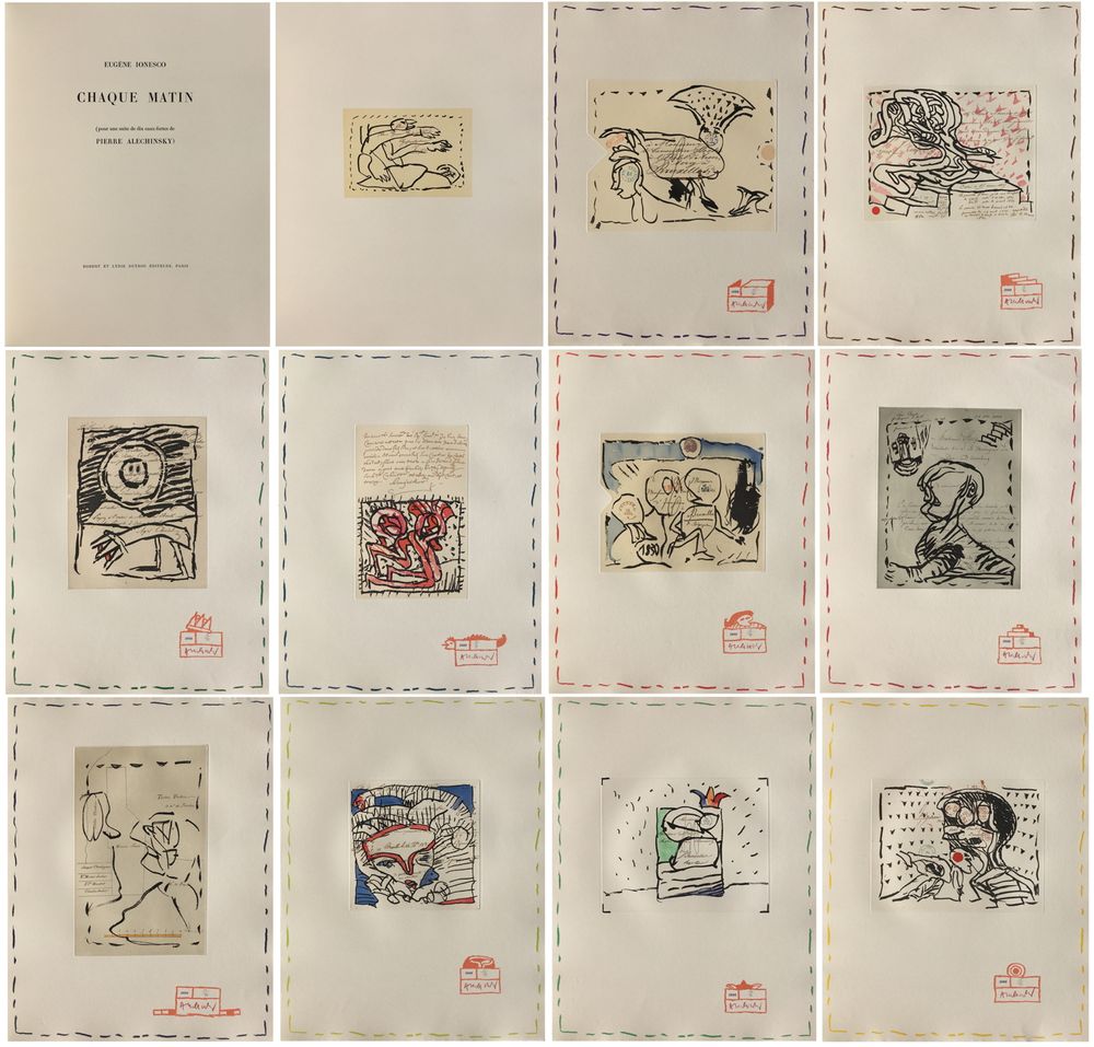 Chaque matin - Complete set of 10 aquatint signed