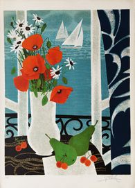Bouquet d'anémones aux deux poires
