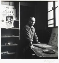 Joan Miro 1948 (dans l'atelier)