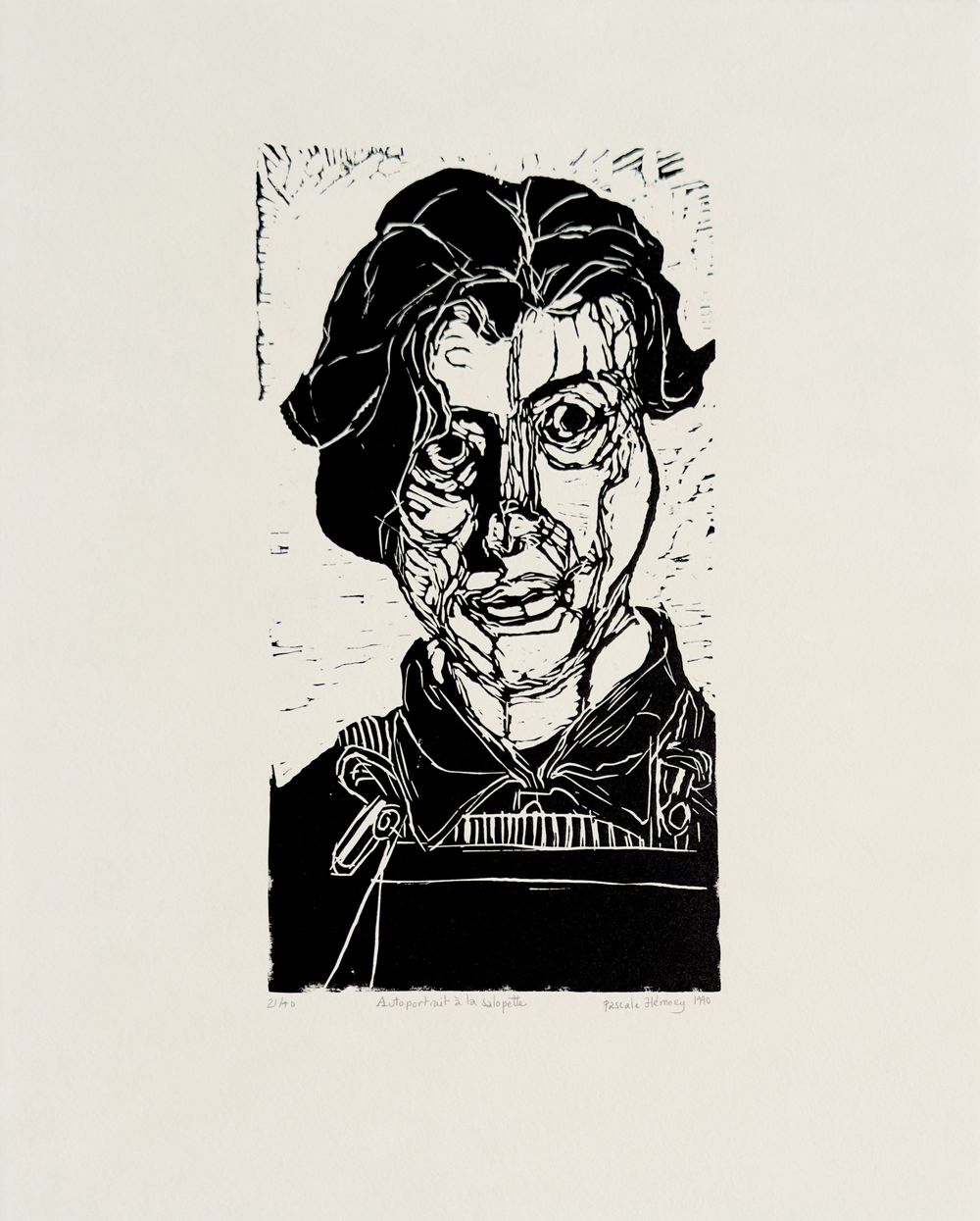 Autoportrait à la salopette