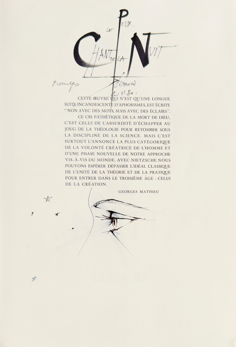 Le chant de la nuit - 12 gravures et un dessin