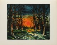 Sauret suite - 1938 - Coucher de soleil Forêt de Senonches