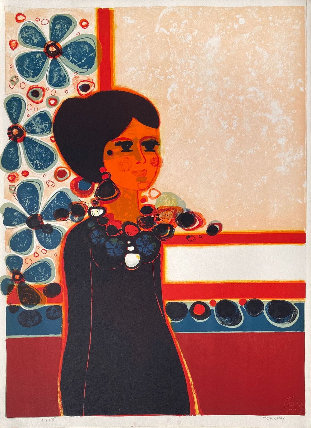 1973 - Femme à la robe noire