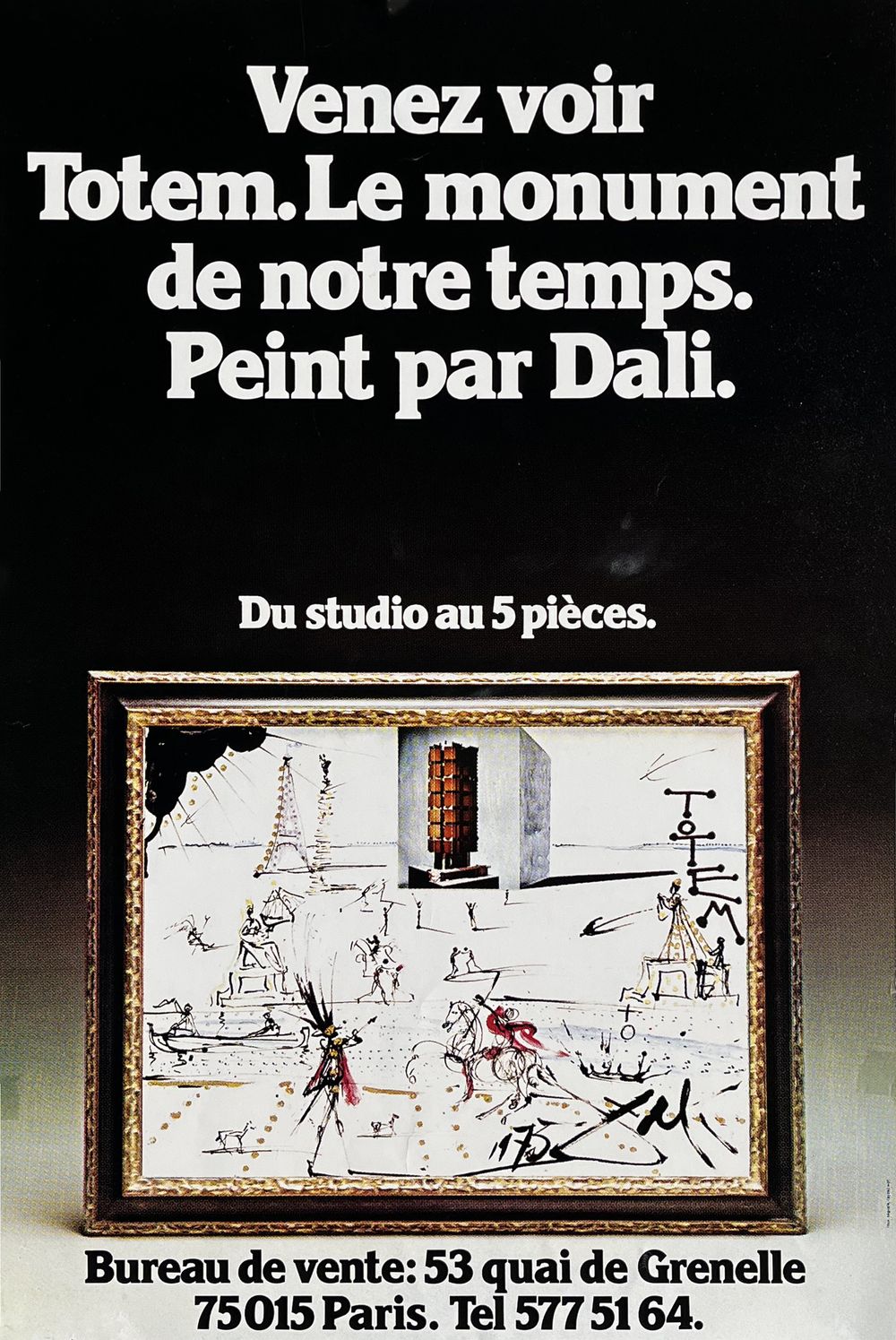 Venez voir Totem - Le monument peint par Dali