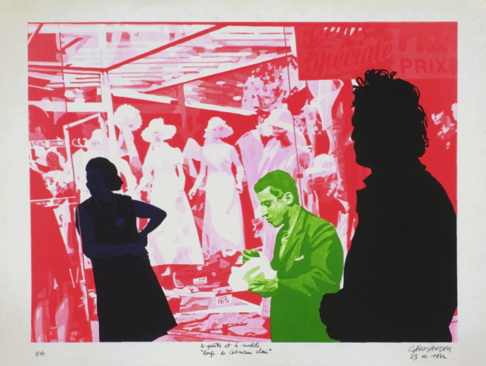 Peintre et modèle : rouge de cadmium clair