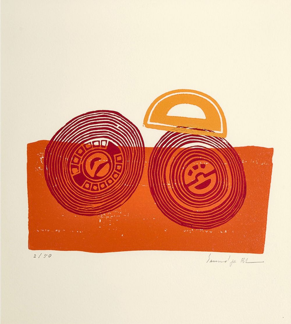 Les quatre saisons et moi (Gouache with 6 signed etchings)