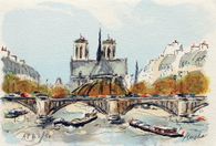 Paris, l'abside de Notre Dame