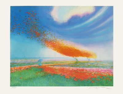 絵画 Original CLAUDE MANOUKIAN FlowerBarbizon 絵画 Original CLAUDE