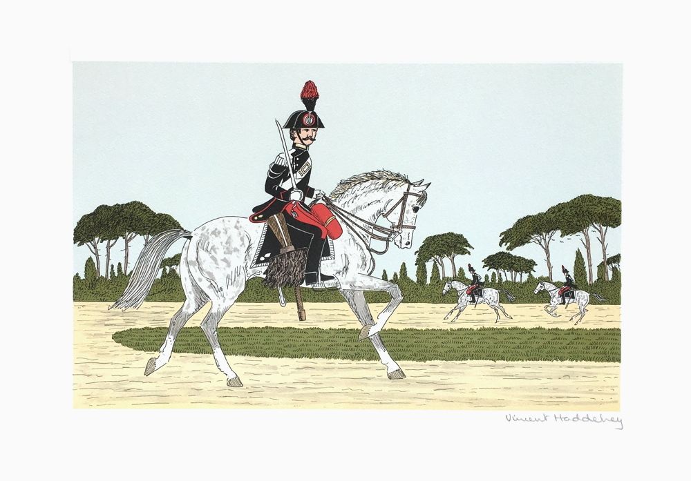 Des chevaux et des hommes : le carabinier italien