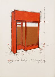Orange store front (project for Ed. Poligrafa)
