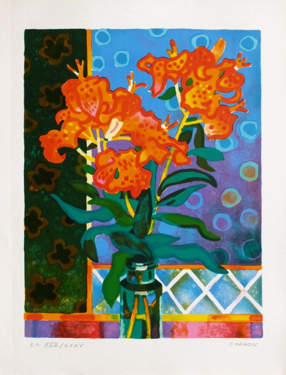 Fleurs et céramique