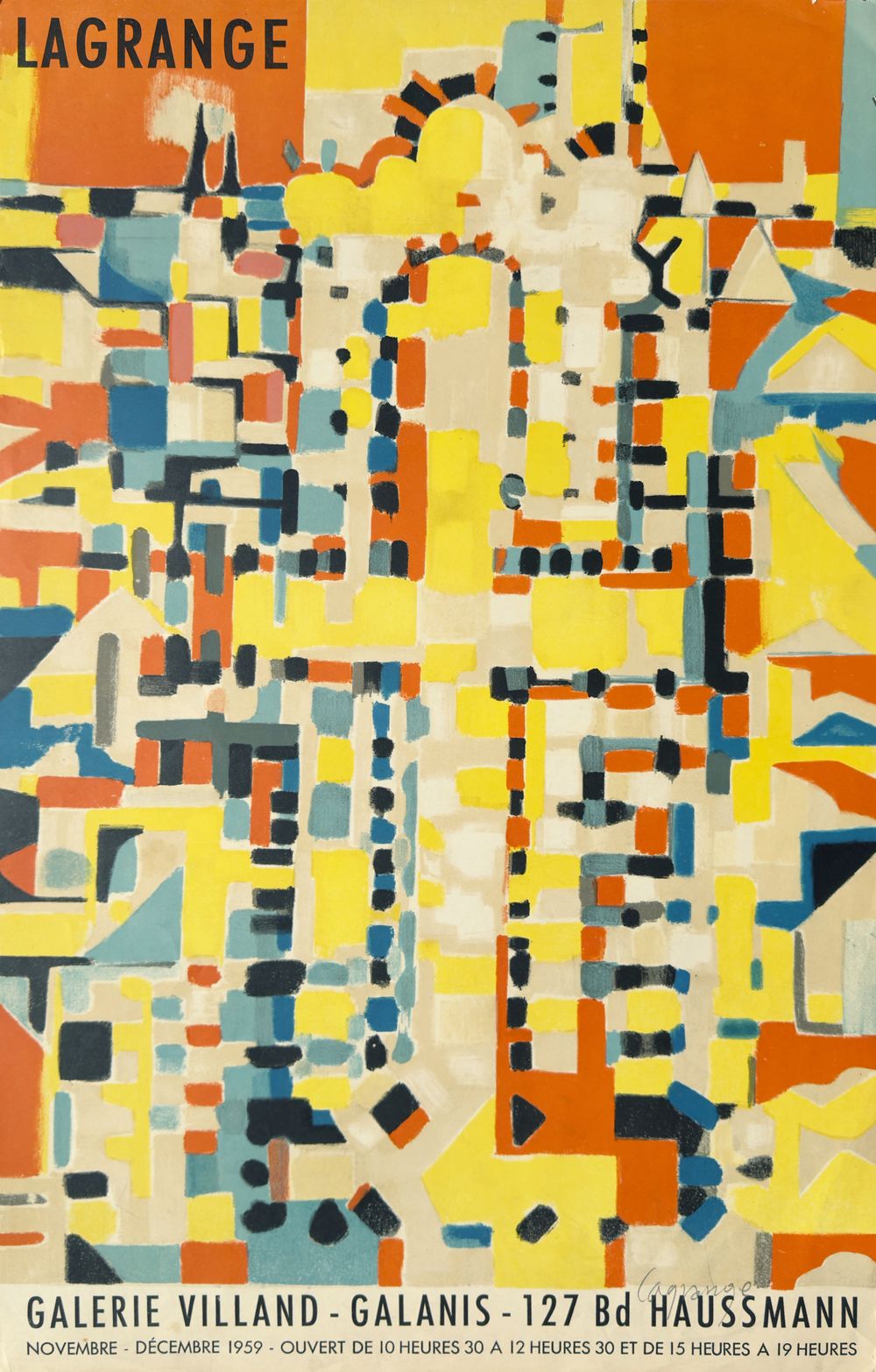 Expo 59 - Galerie Villand Galanis (signée)