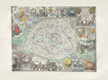 Plan des anciennes enceintes de Paris