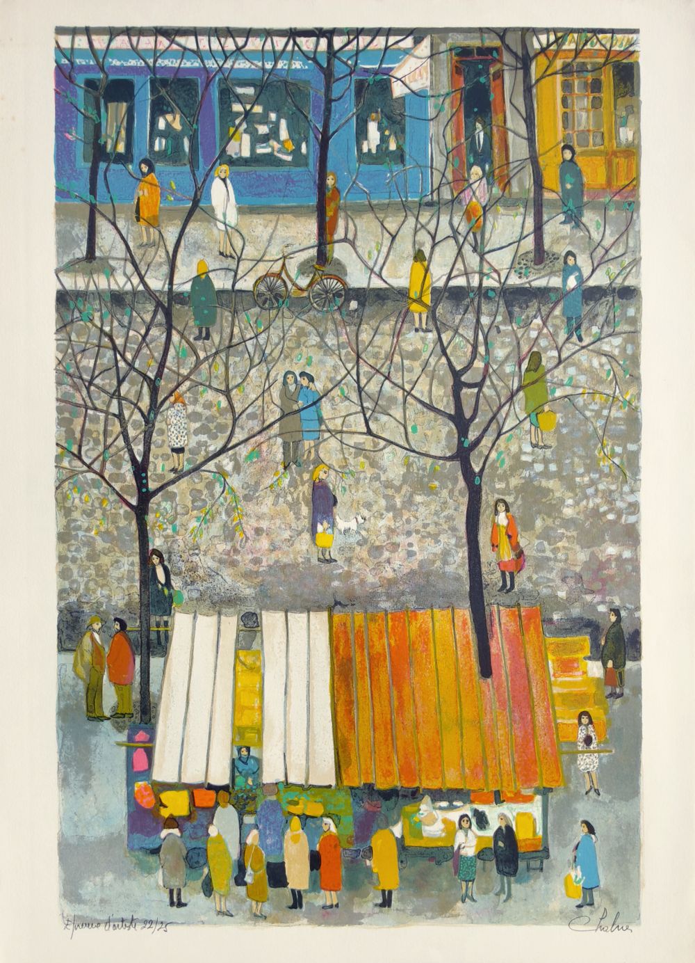 Un coin du marché en hiver