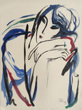 Femme sur une chaise